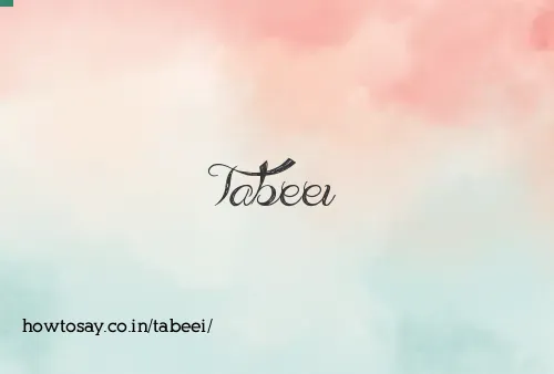 Tabeei