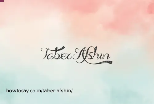Taber Afshin