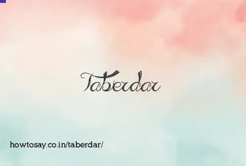 Taberdar