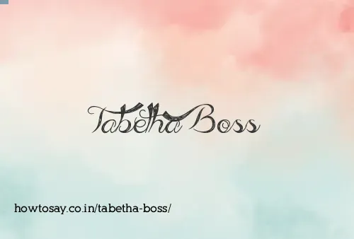Tabetha Boss