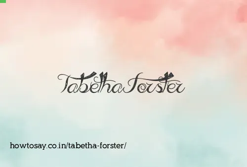 Tabetha Forster