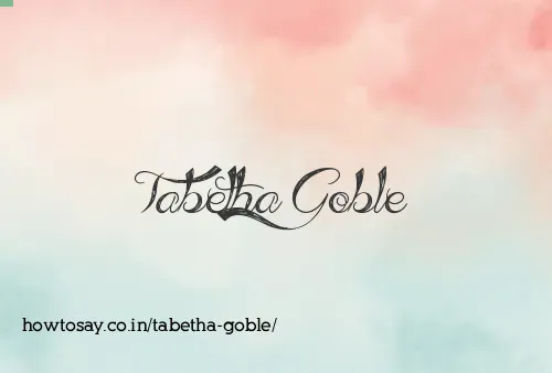 Tabetha Goble