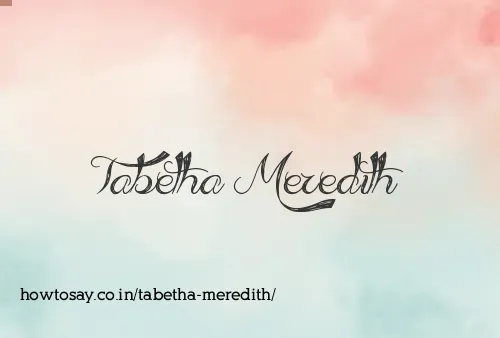 Tabetha Meredith