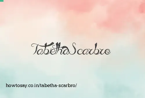 Tabetha Scarbro
