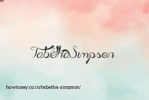Tabetha Simpson