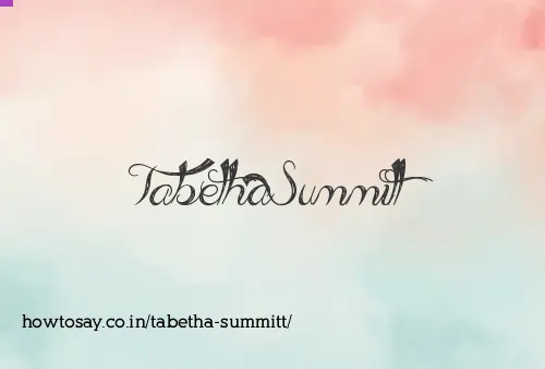 Tabetha Summitt