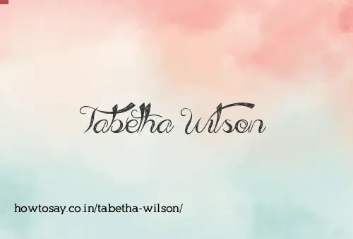 Tabetha Wilson