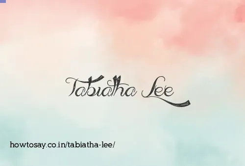Tabiatha Lee