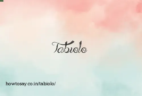 Tabiolo