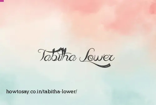 Tabitha Lower