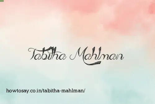 Tabitha Mahlman