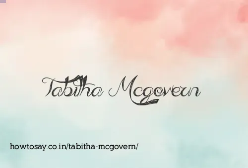 Tabitha Mcgovern