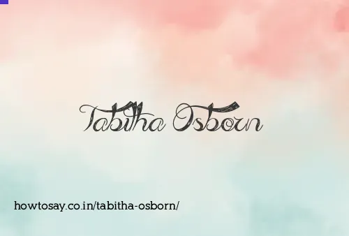 Tabitha Osborn
