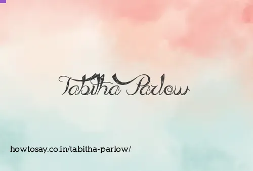 Tabitha Parlow