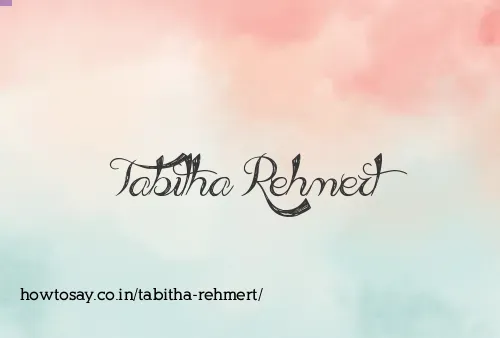 Tabitha Rehmert