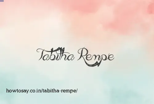 Tabitha Rempe