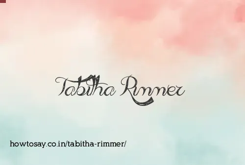 Tabitha Rimmer