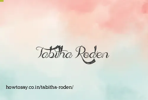 Tabitha Roden