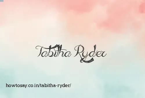 Tabitha Ryder