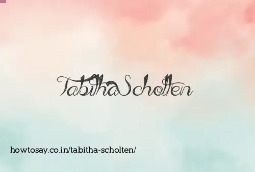 Tabitha Scholten
