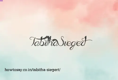 Tabitha Siegert