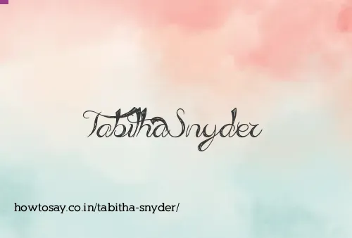Tabitha Snyder