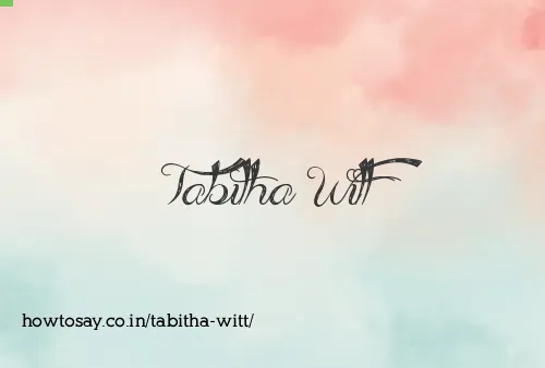 Tabitha Witt
