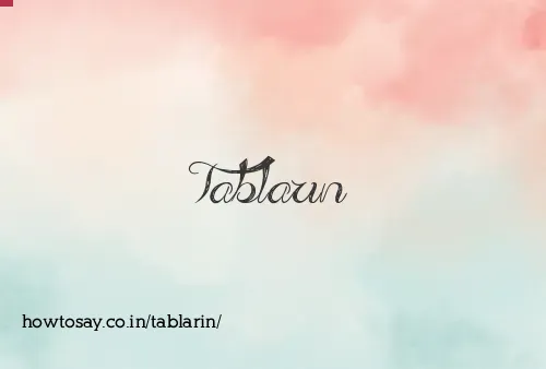Tablarin
