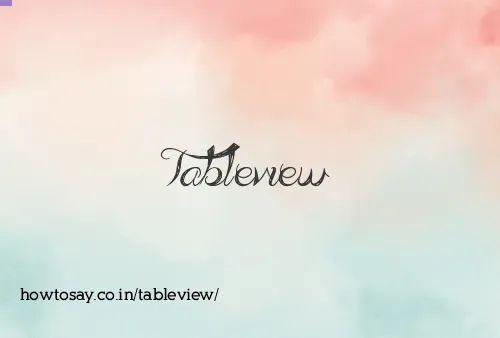 Tableview
