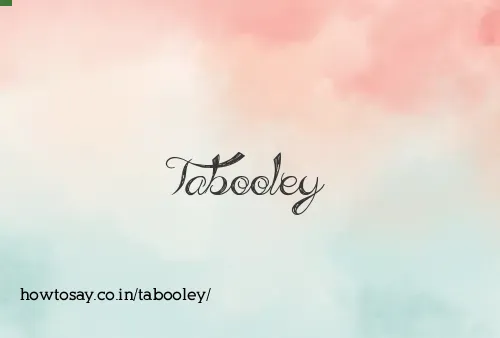 Tabooley