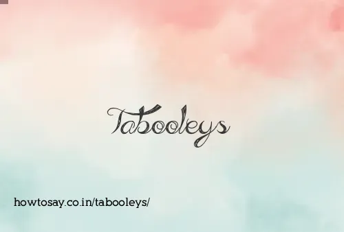 Tabooleys