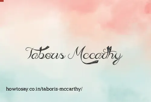 Taboris Mccarthy
