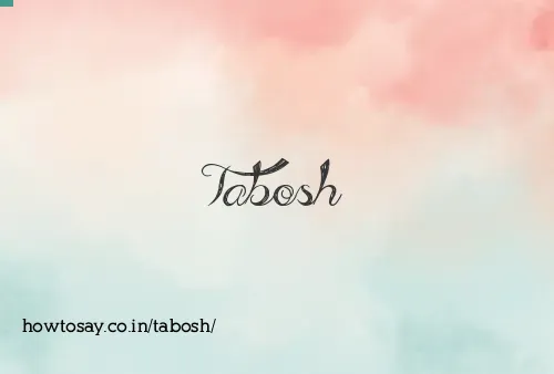 Tabosh