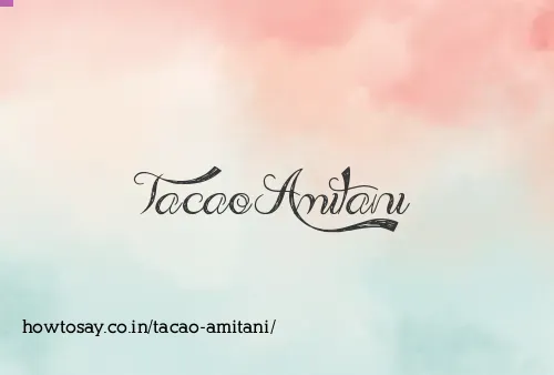 Tacao Amitani