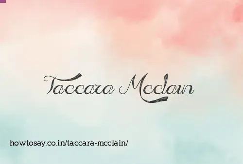 Taccara Mcclain