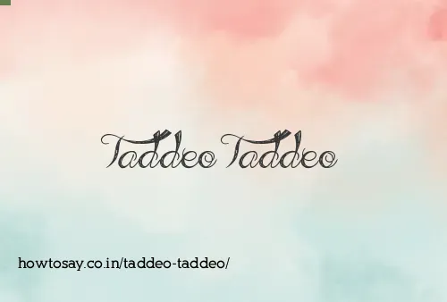 Taddeo Taddeo