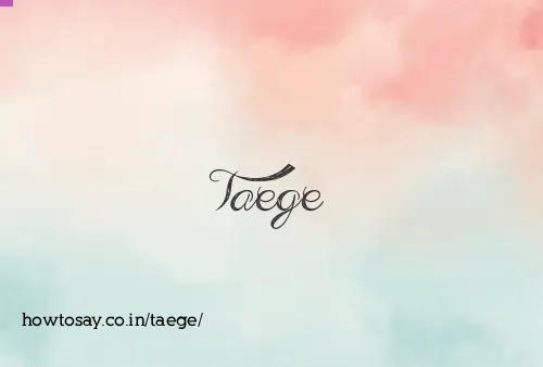 Taege