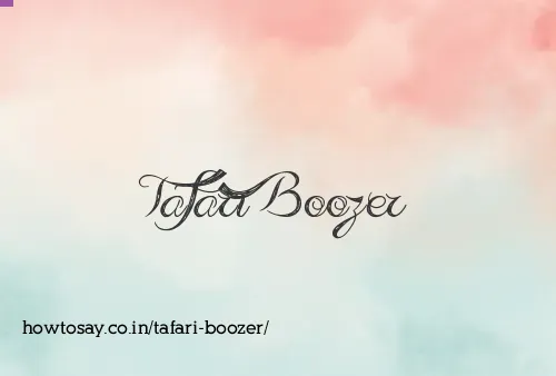 Tafari Boozer