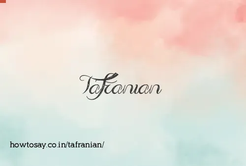 Tafranian