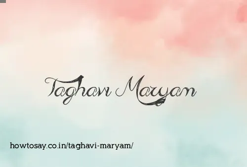 Taghavi Maryam