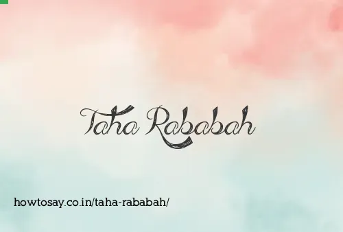 Taha Rababah