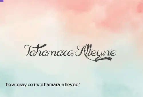 Tahamara Alleyne