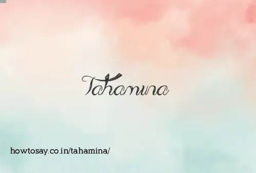 Tahamina
