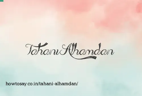 Tahani Alhamdan