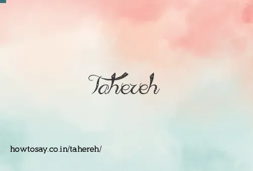 Tahereh