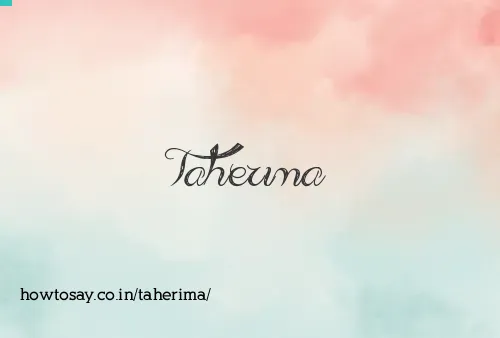 Taherima