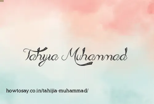 Tahijia Muhammad