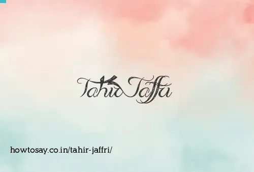 Tahir Jaffri