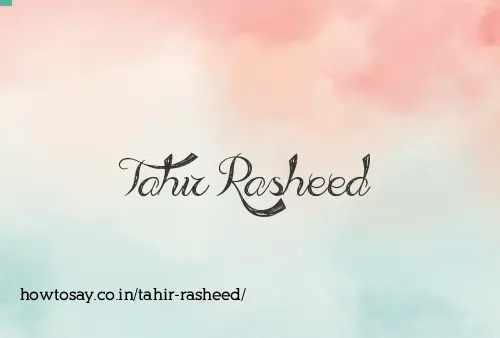 Tahir Rasheed