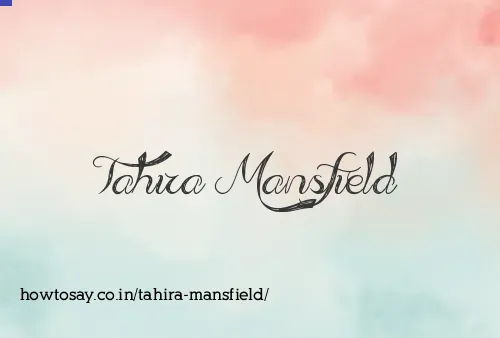 Tahira Mansfield